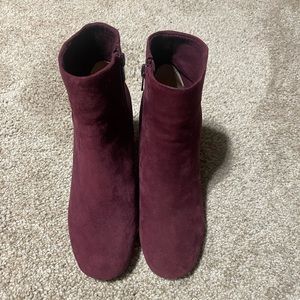 Seychelles Maroon Ankle Booties